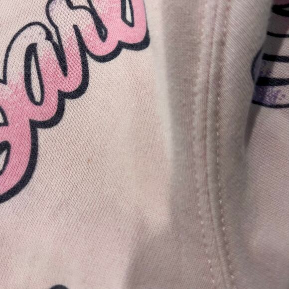 Barbie Women's Pink Logo Print Crew Neck Sweatshirt XS Casual Character - Picture 5 of 7